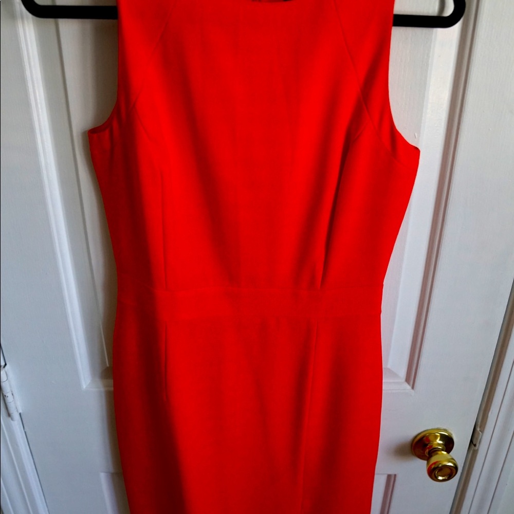 J. Crew Orange Sleeveless Sheath Dress Size 4T